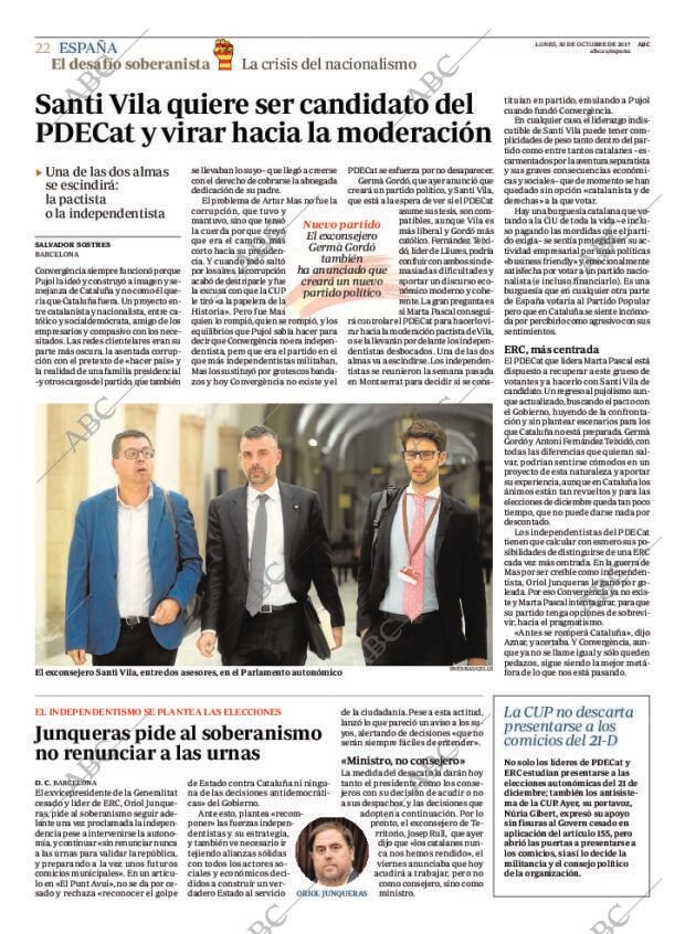 ABC MADRID 30-10-2017 página 22