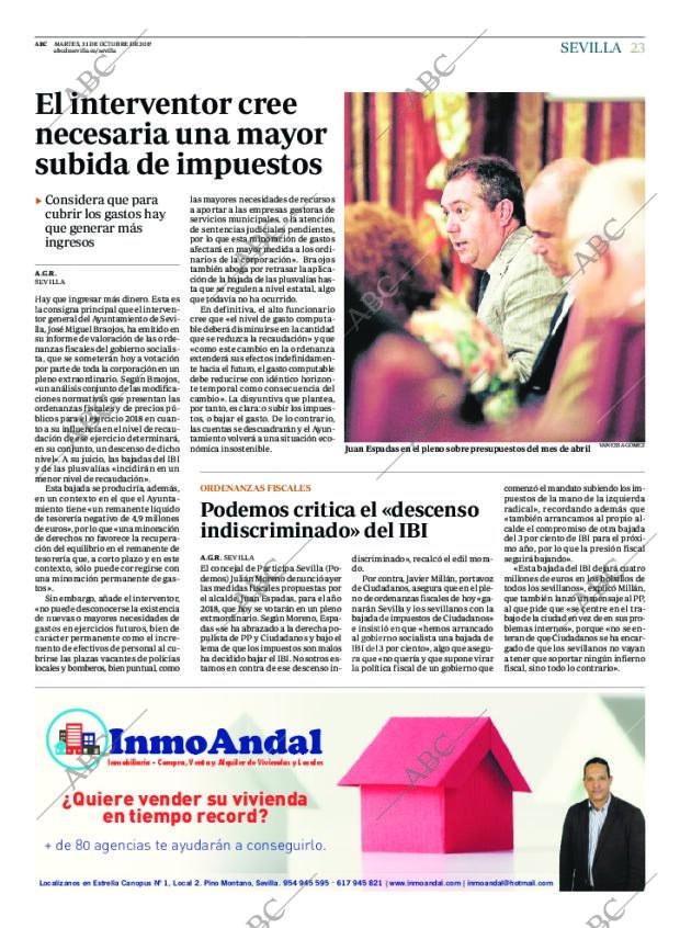 ABC SEVILLA 31-10-2017 página 23