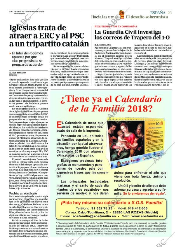 ABC MADRID 01-11-2017 página 23