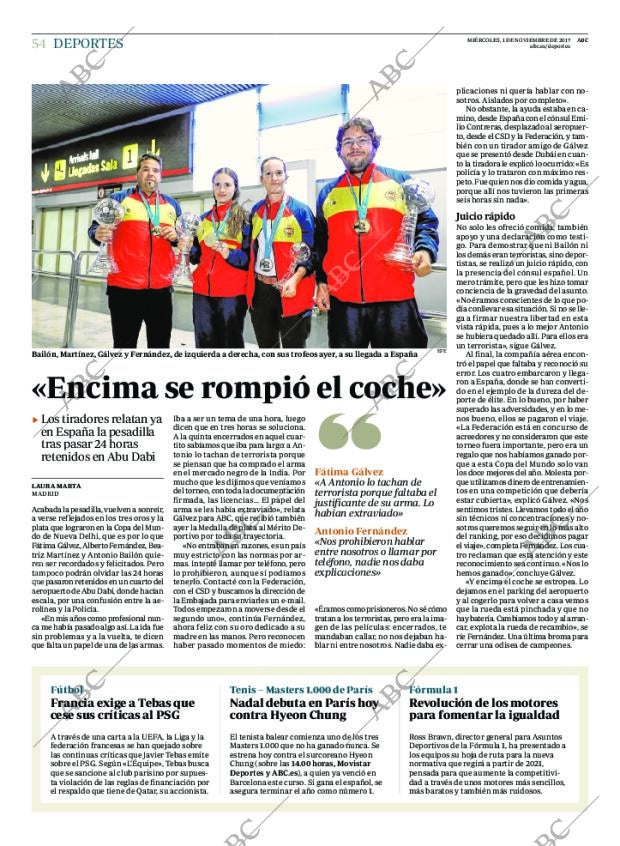 ABC MADRID 01-11-2017 página 54