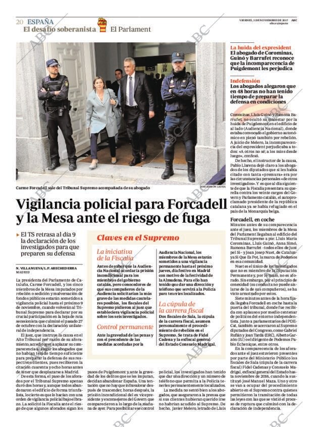 ABC MADRID 03-11-2017 página 20