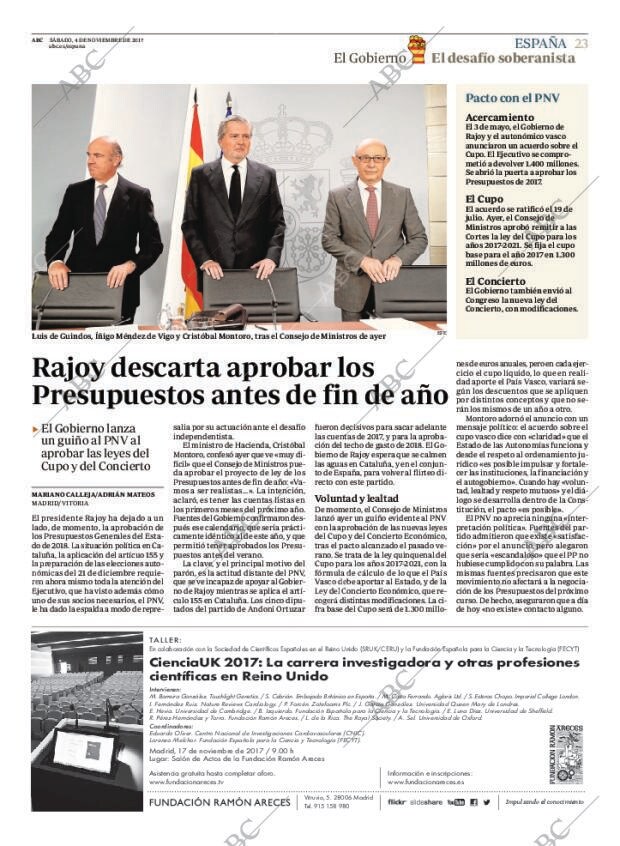 ABC MADRID 04-11-2017 página 23