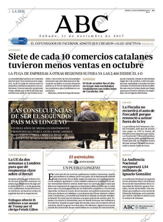 ABC MADRID 11-11-2017 página 2