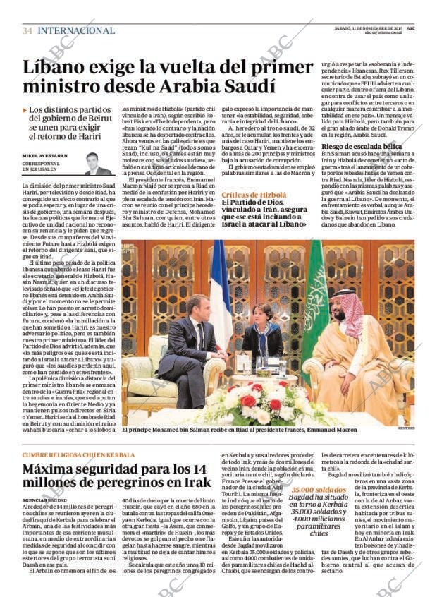 ABC MADRID 11-11-2017 página 34