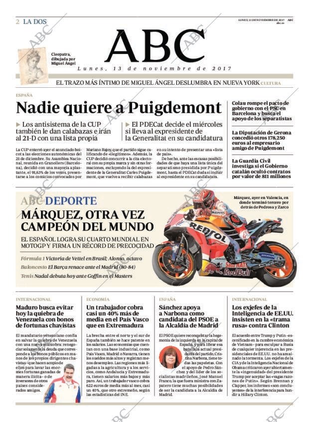 ABC MADRID 13-11-2017 página 2