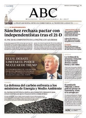 ABC MADRID 15-11-2017 página 2