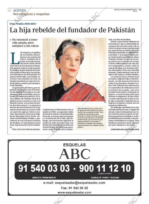 ABC MADRID 16-11-2017 página 62