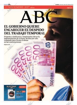 ABC MADRID 17-11-2017 página 1
