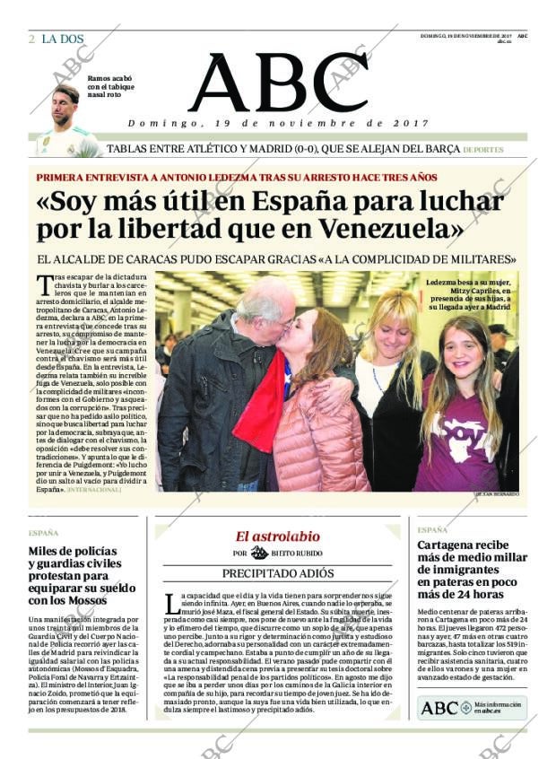 ABC MADRID 19-11-2017 página 2