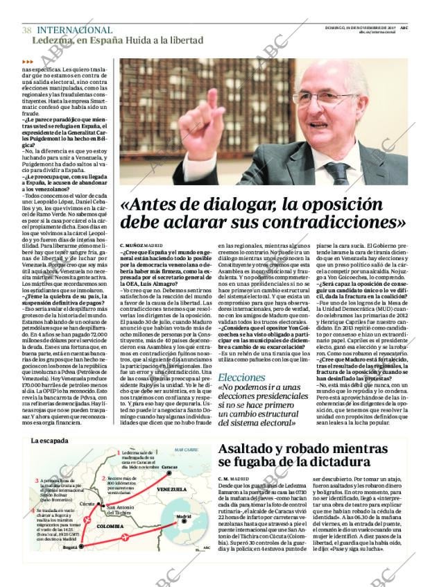 ABC MADRID 19-11-2017 página 38