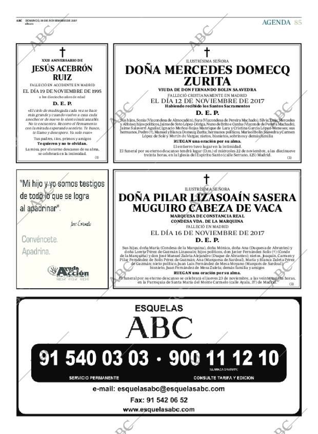 ABC MADRID 19-11-2017 página 85