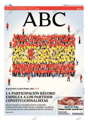 ABC MADRID 20-11-2017 página 1