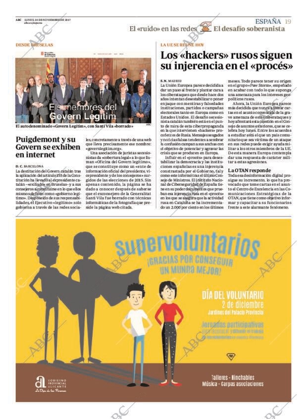 ABC MADRID 20-11-2017 página 19