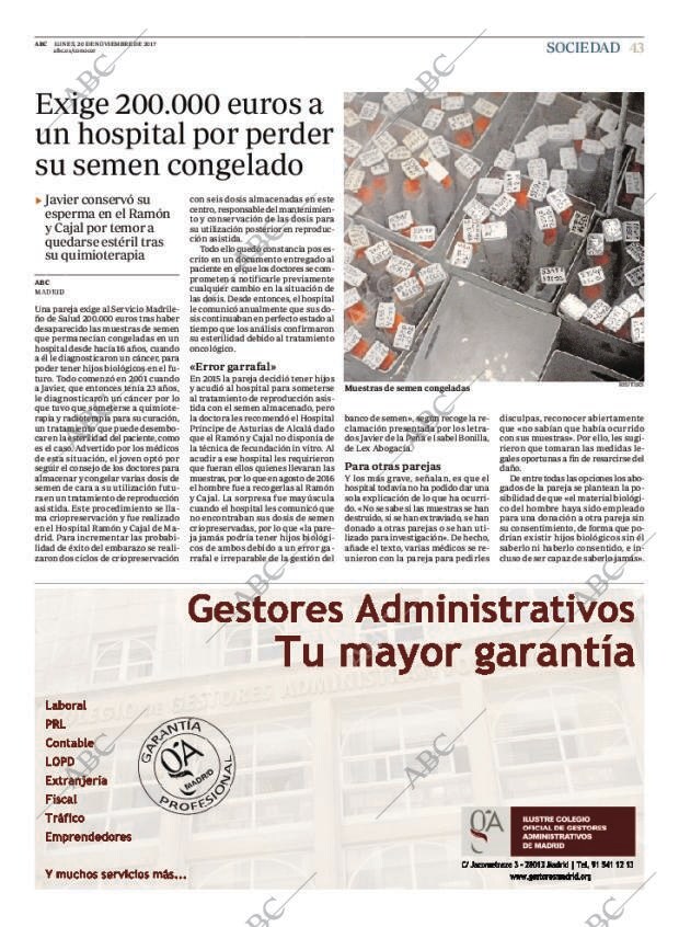 ABC MADRID 20-11-2017 página 43