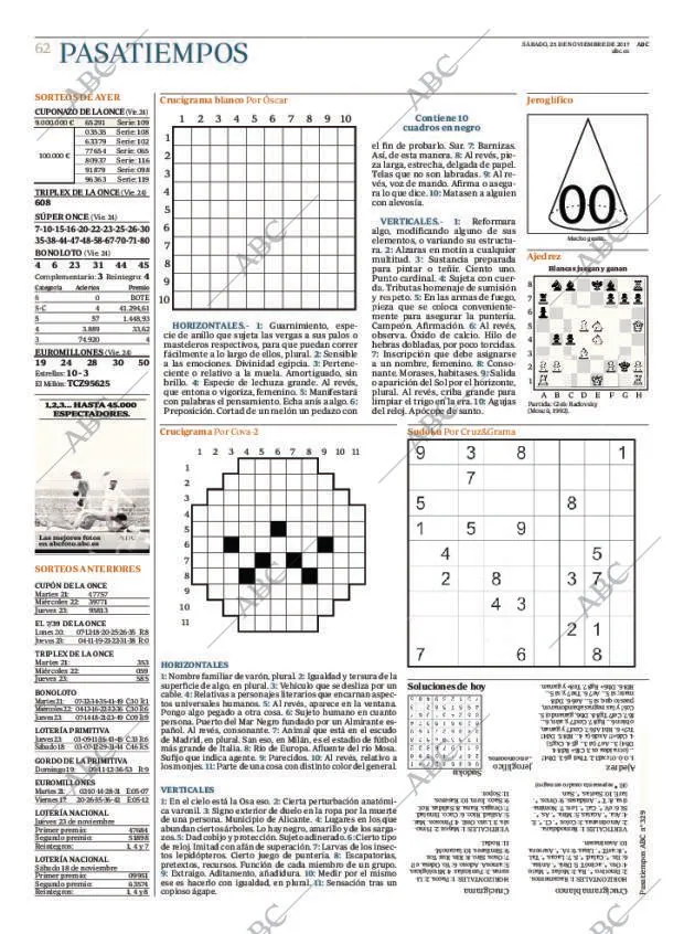 ABC MADRID 25-11-2017 página 62