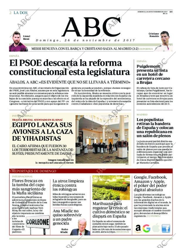ABC MADRID 26-11-2017 página 2
