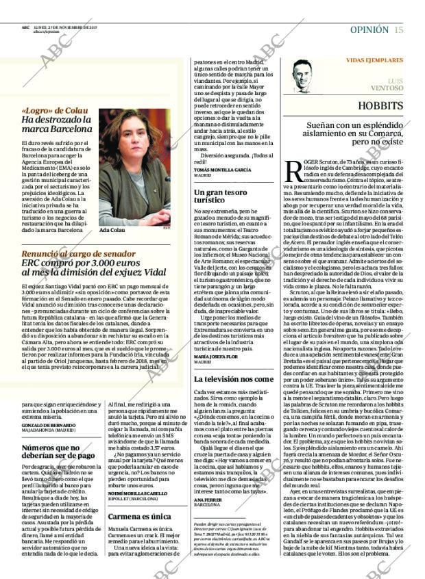 ABC MADRID 27-11-2017 página 15
