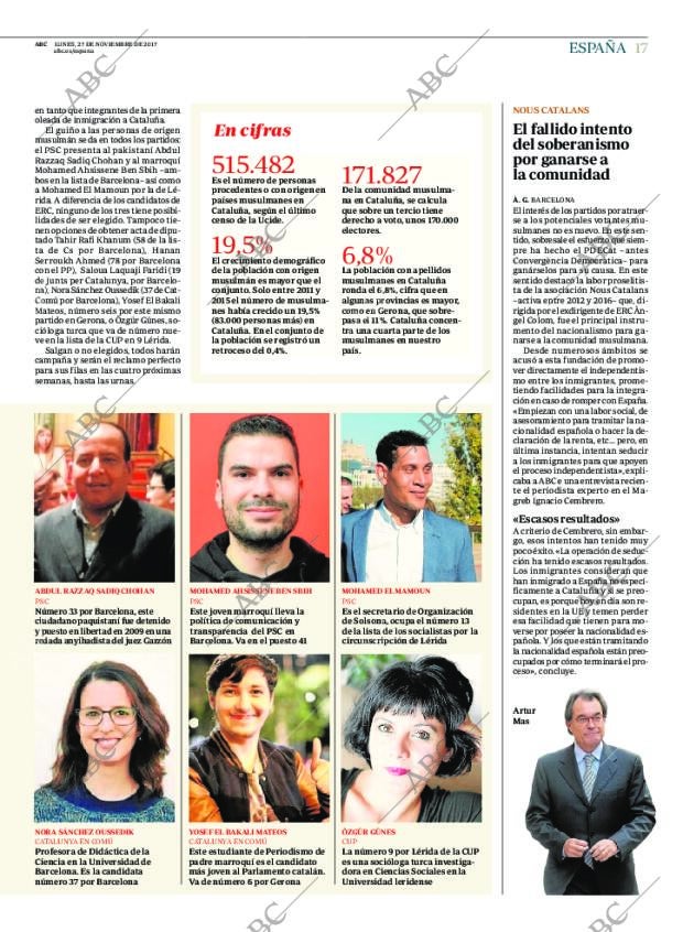 ABC MADRID 27-11-2017 página 17