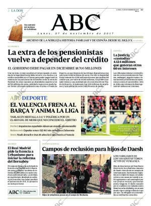 ABC MADRID 27-11-2017 página 2