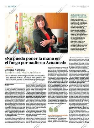 ABC MADRID 27-11-2017 página 22
