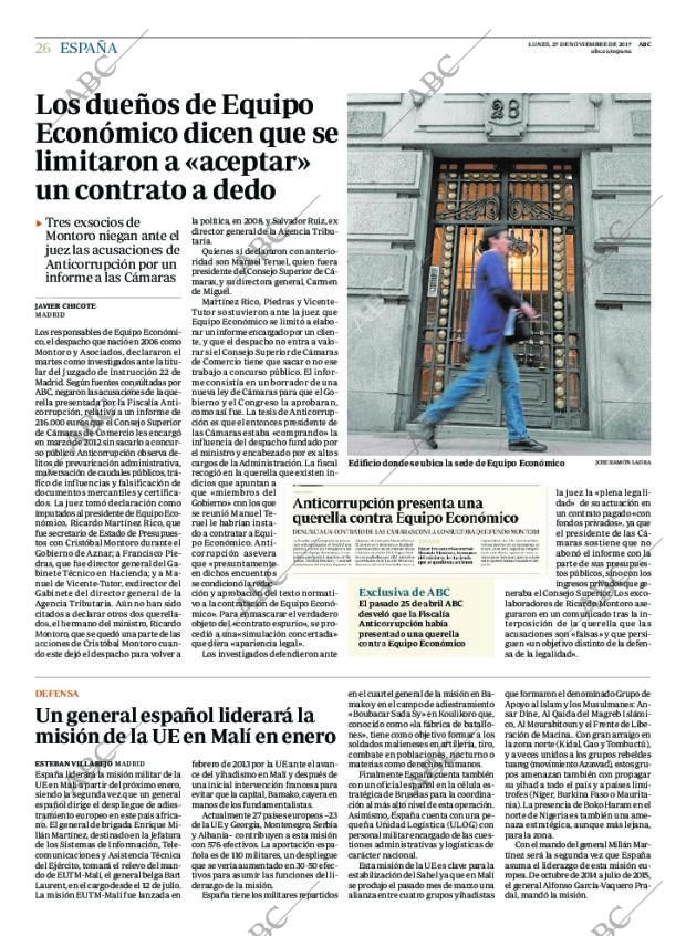 ABC MADRID 27-11-2017 página 26