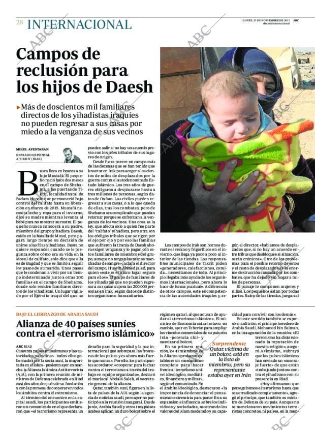 ABC MADRID 27-11-2017 página 28