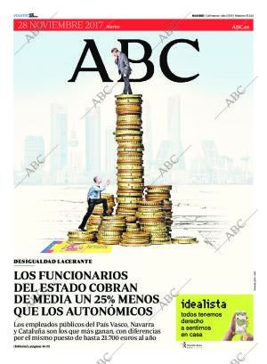 ABC MADRID 28-11-2017 página 1