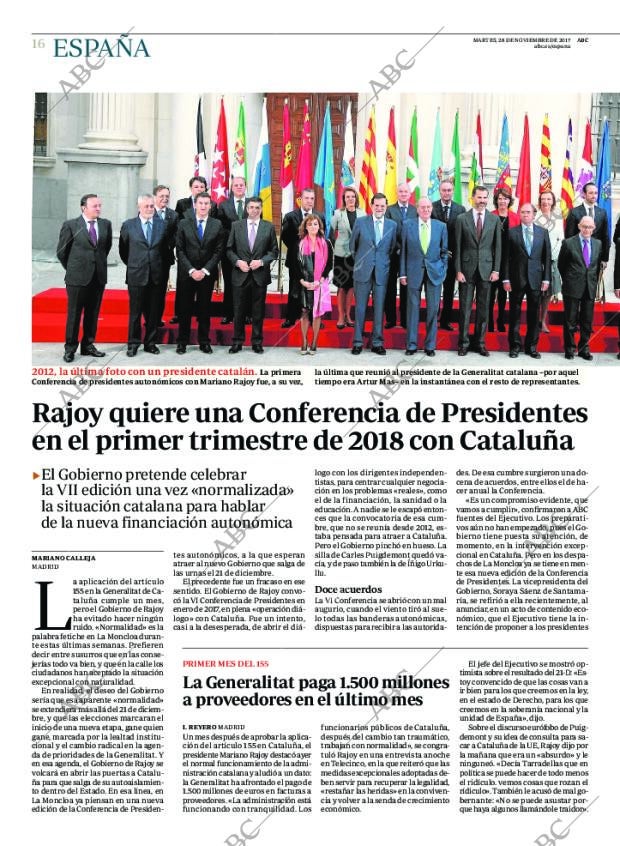 ABC MADRID 28-11-2017 página 16