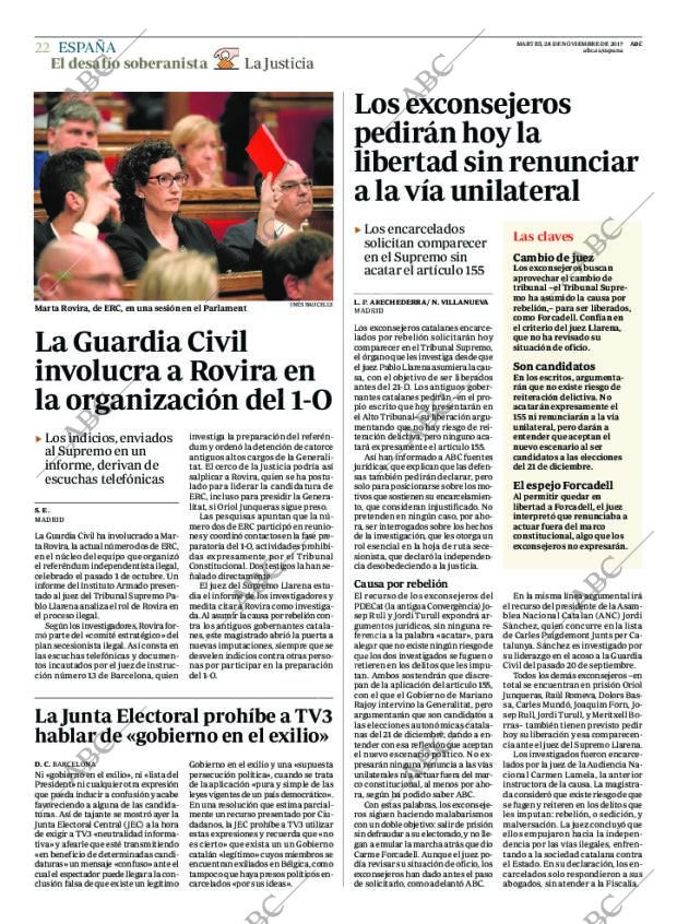 ABC MADRID 28-11-2017 página 22