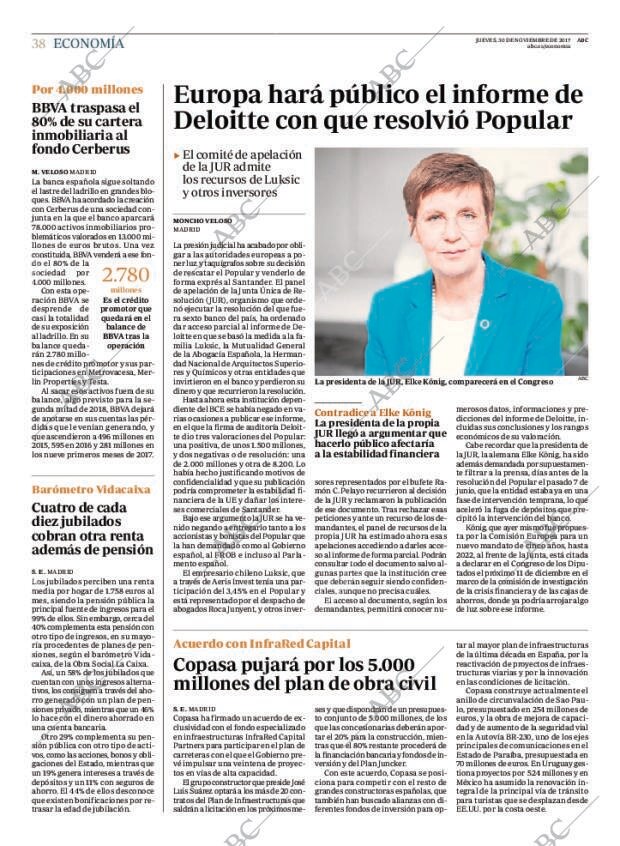 ABC MADRID 30-11-2017 página 38