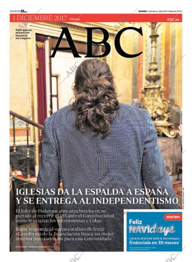 ABC MADRID 01-12-2017 página 1