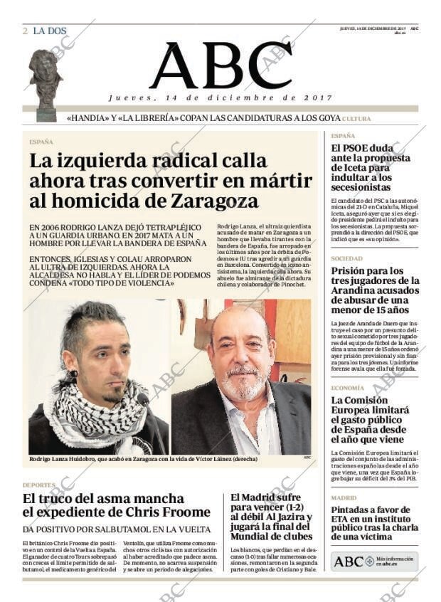 ABC MADRID 14-12-2017 página 2