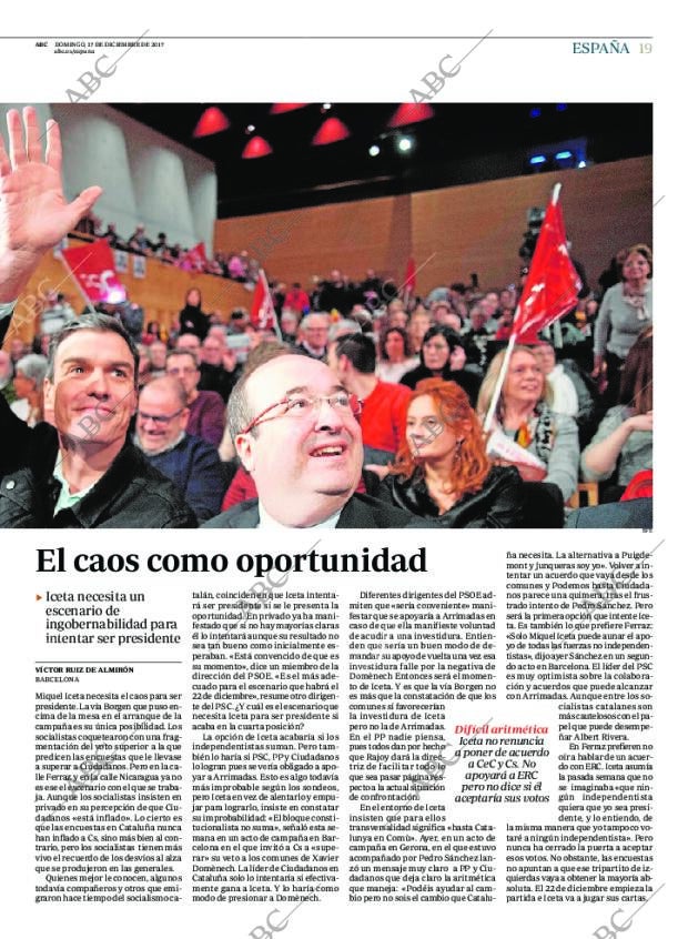 ABC MADRID 17-12-2017 página 19
