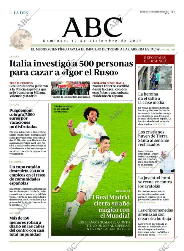 ABC MADRID 17-12-2017 página 2