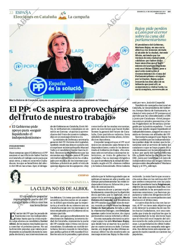 ABC MADRID 17-12-2017 página 22