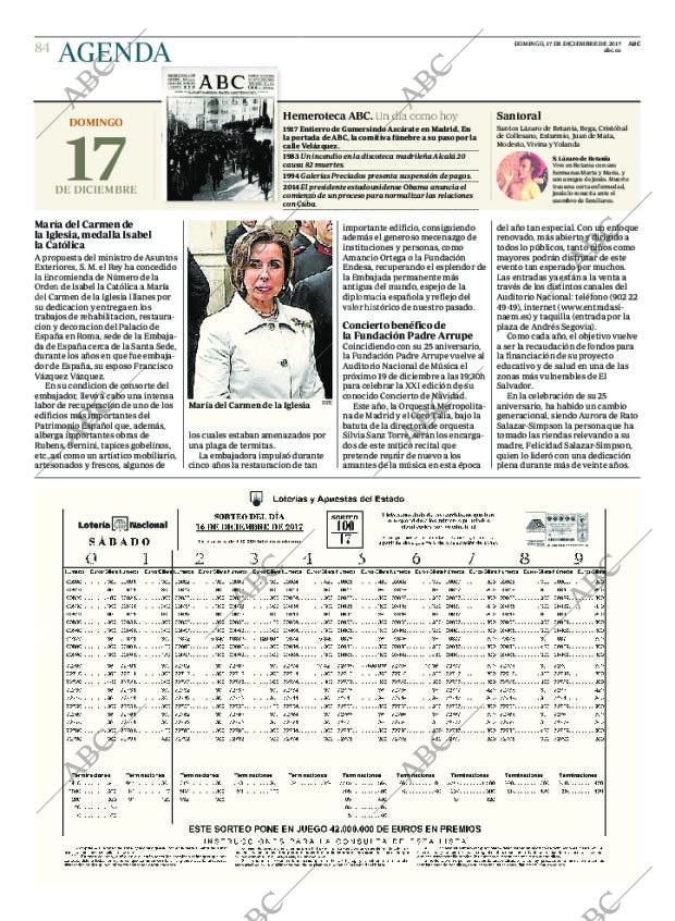 ABC MADRID 17-12-2017 página 84
