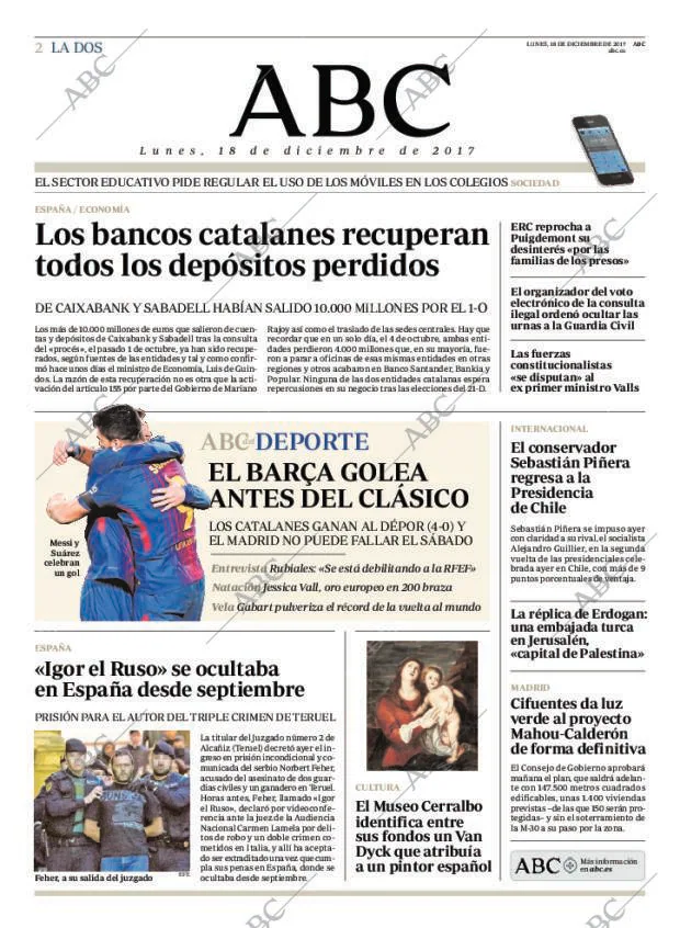 ABC MADRID 18-12-2017 página 2