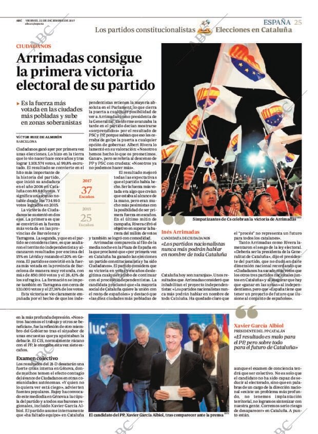 ABC MADRID 22-12-2017 página 25
