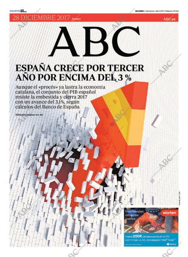 ABC MADRID 28-12-2017 página 1