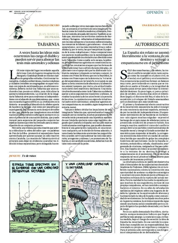 ABC MADRID 30-12-2017 página 13