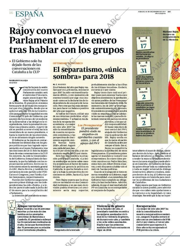 ABC MADRID 30-12-2017 página 16