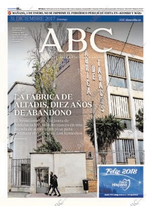 ABC SEVILLA 31-12-2017 página 1