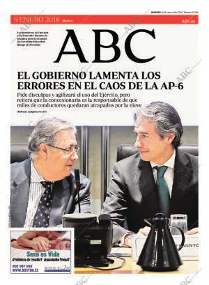 ABC MADRID 09-01-2018 página 1