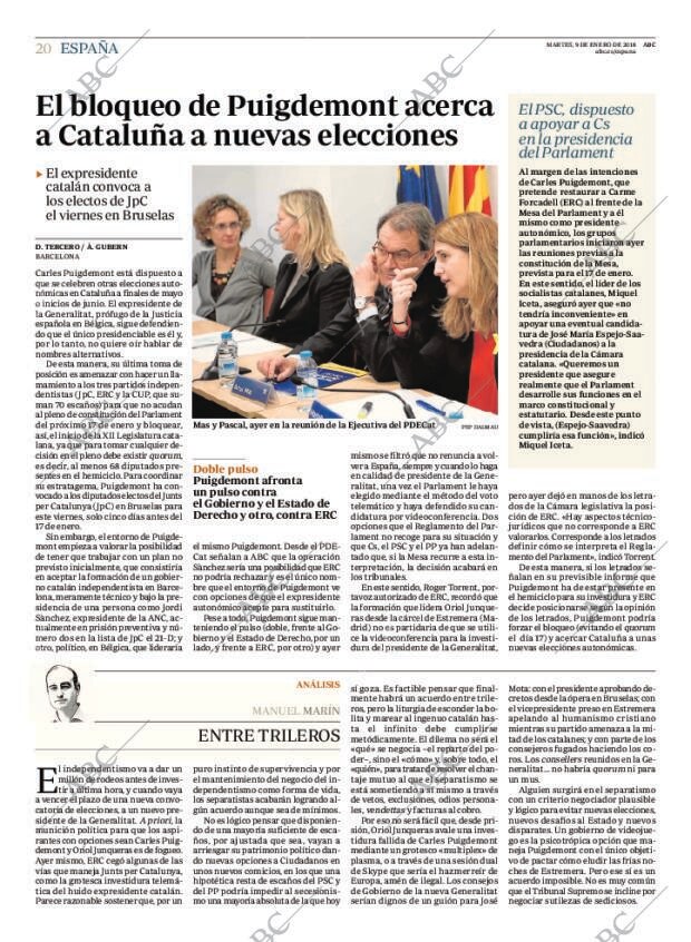 ABC MADRID 09-01-2018 página 20