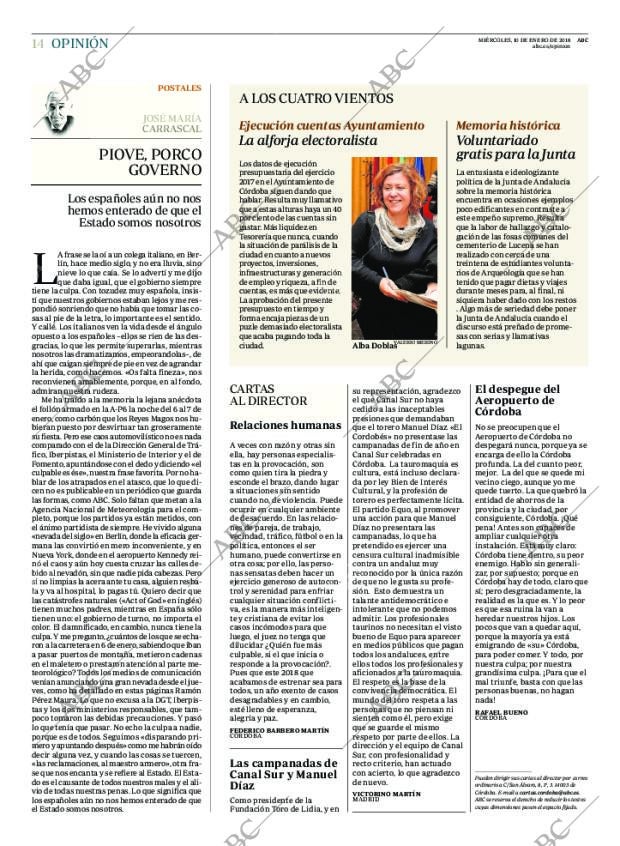 ABC CORDOBA 10-01-2018 página 14