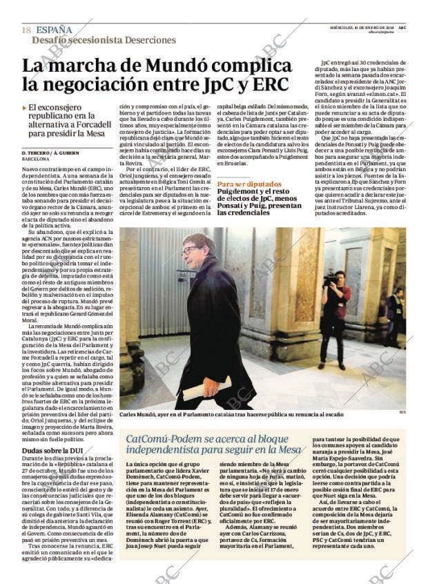 ABC MADRID 10-01-2018 página 18