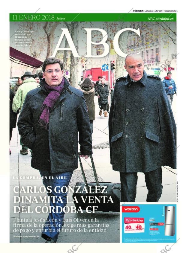 ABC CORDOBA 11-01-2018 página 1