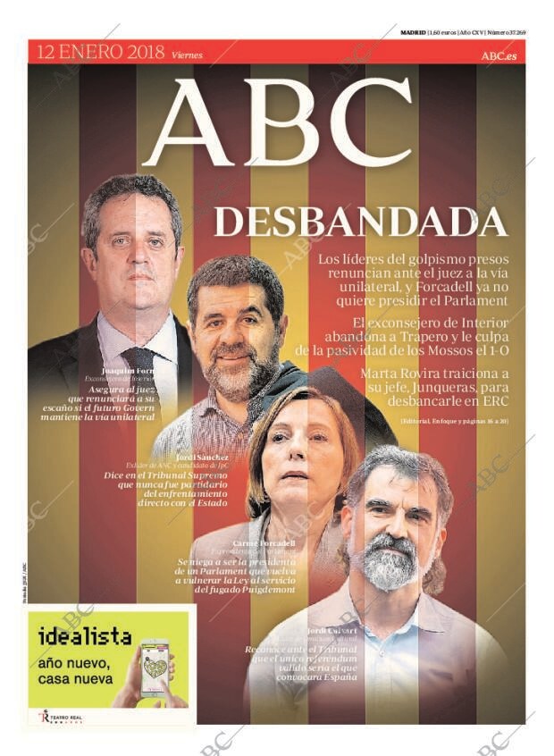 ABC MADRID 12-01-2018 página 1