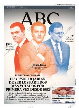 ABC MADRID 15-01-2018 página 1