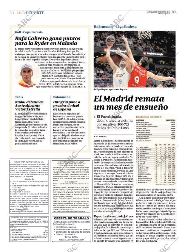 ABC MADRID 15-01-2018 página 50